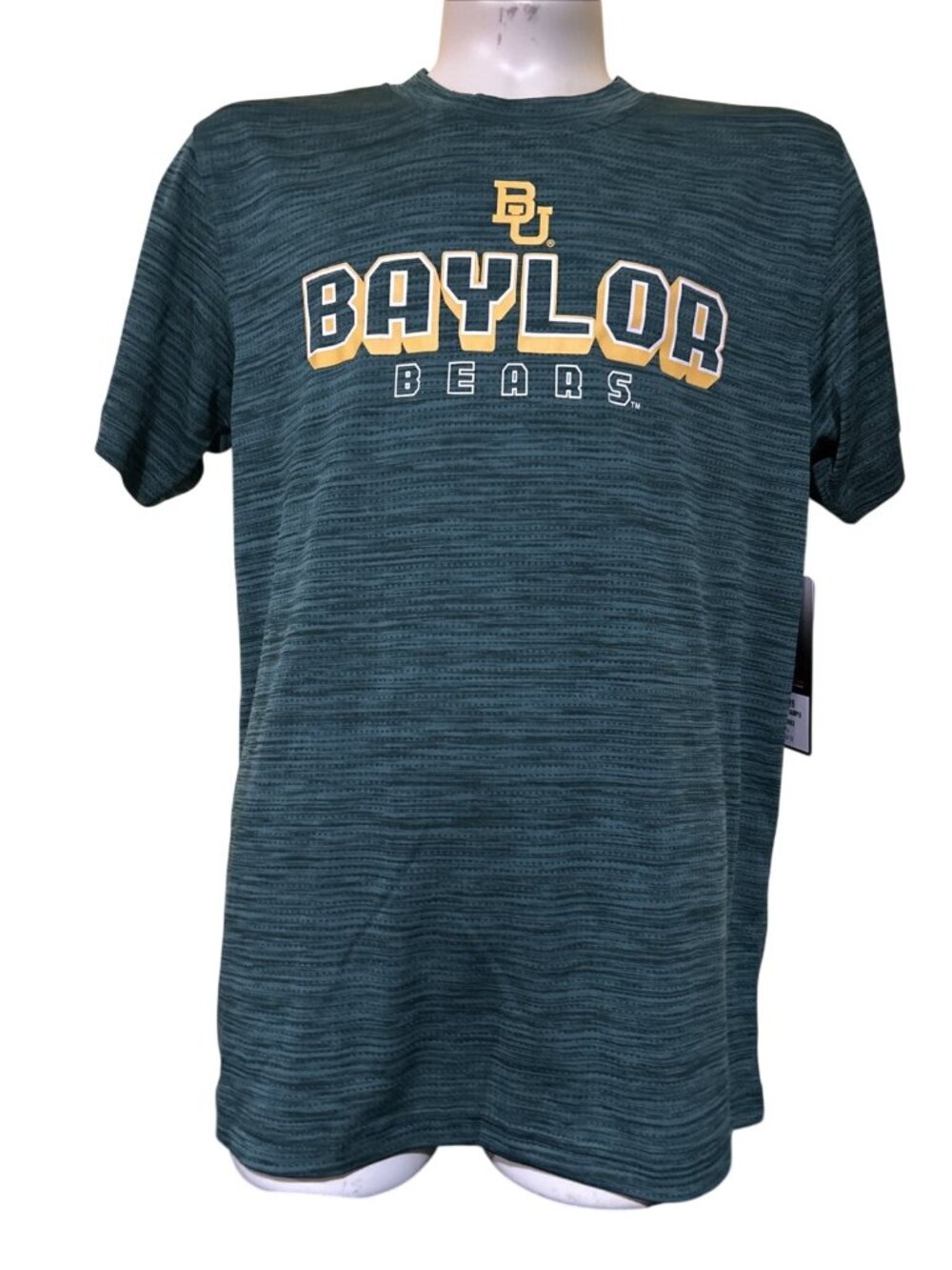 NEW Baylor BU Bears Colosseum Green Performance Shirt Youth M 12-14